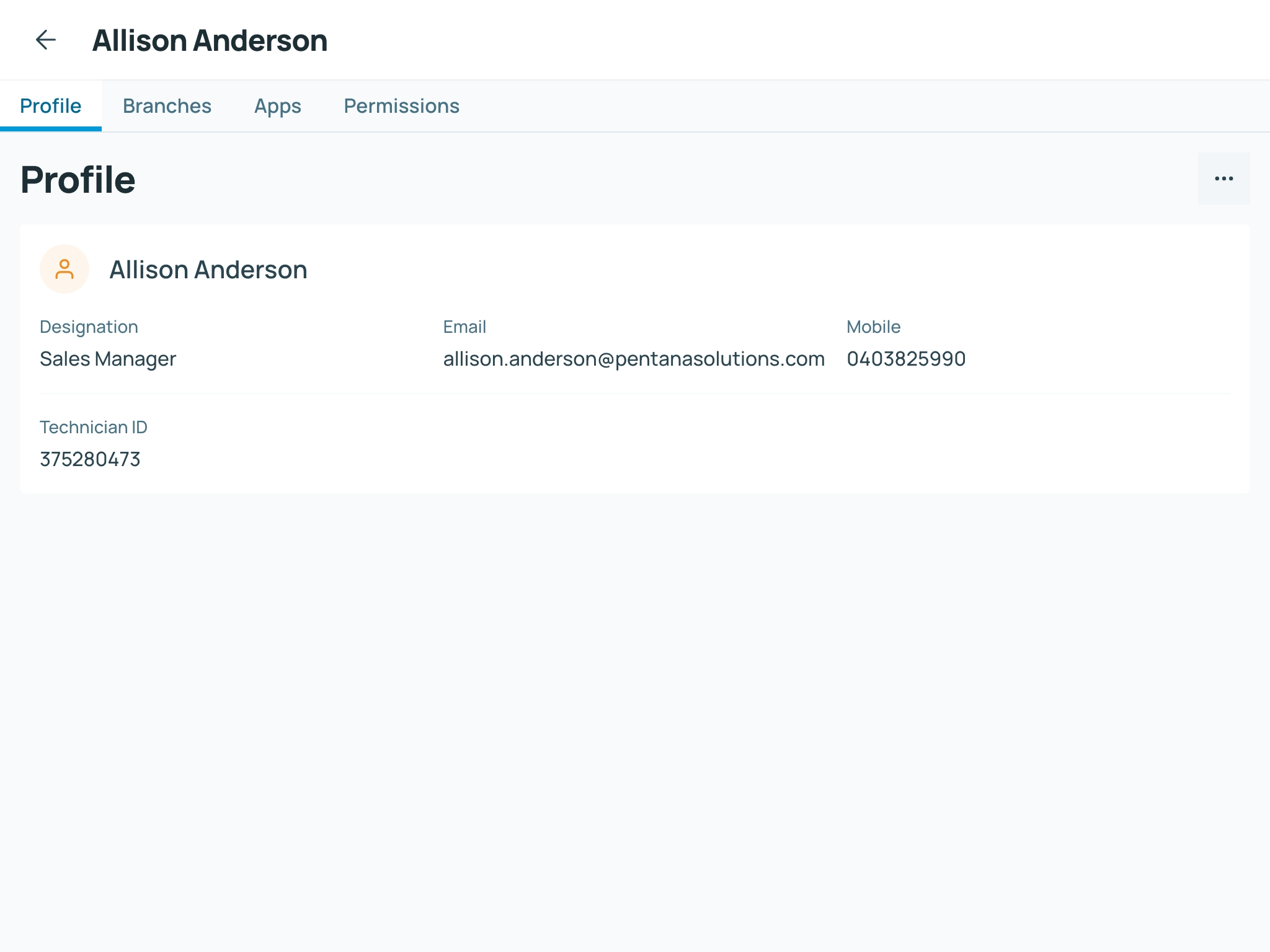 User profile