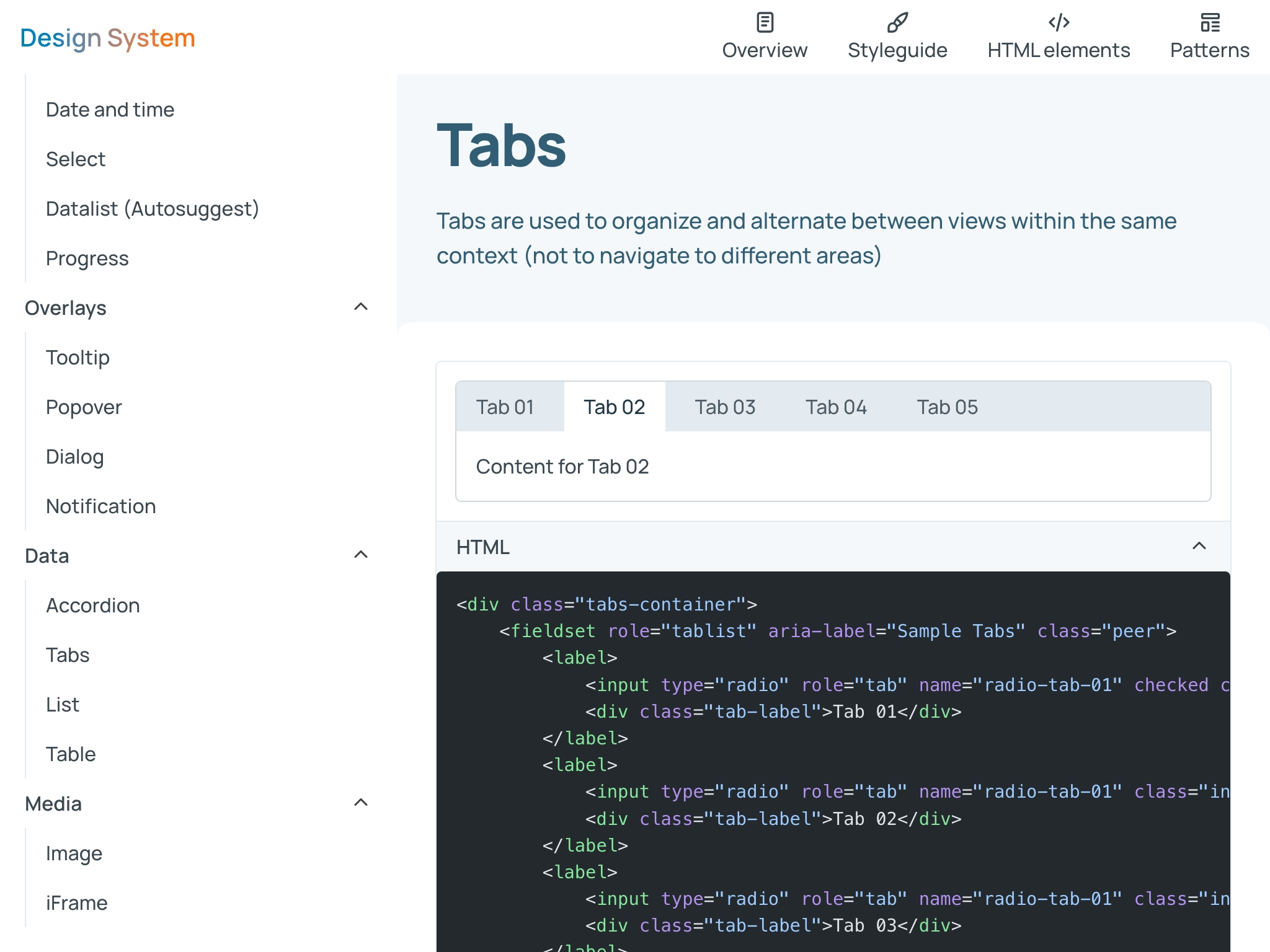 Tabs